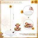 Namalu Highland Cow Sunflower Paper Towel Holder Highland Cow Sunflower Kitchen Decor Kitchen Cute Paper Towel Holder Dispenser for Bedroom Toilet Countertop Decor