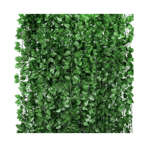 Tbestmax Artificial Ivy Leaf Plants, Green Vine Leaves, Greenery Hanging Garland, Fake Foliage Flowers for Home Kitchen Garden Office Wedding Wall Decor