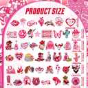 Tigeen 48 Pcs Western Cowgirl Iron on Patches Pink Girl Hat Sewing Patches Embroidery Applique Patch DIY Accessories for Trucker Hats,Jackets,Backpack,Clothing, Jeans DIY Emblem Accessory