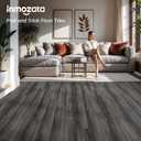 INMOZATA Peel and Stick Floor Tile, 36Packs 54 Sq. Ft Vinyl Flooring Plank 36"x 6" Peel and Stick Vinyl Flooring Tile Waterproof Wood Grain for Bedroom, Living Room, Kitchen, RV(Deep Gray)