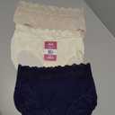 Olga womens Secret Hugs 3 Pack Hipster PantyHipster Panties (Medium, Evening Blue/Butterscotch/Antique Ivory)