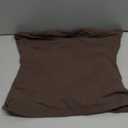 Sunzel Womens Strapless Sexy Tube Top Double Lined Sleeveless Crop Top Summer Basic Bandeau Tops for Layering or Going Out (Small, Seal Brown)