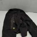 Gihuo Women's Fashion Cropped Shacket Button Down Corduroy Shacket Jackets Casual Plaid Long Sleeve Crop Jackets Tops (X-Large, Black)