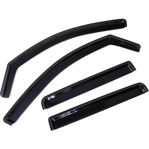 Set of 4 Sun Rain Vent Window VRS Compatible with 2004-2015 Titan Cab