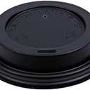 Boardwalk Hot Cup Lids, Fits 8 oz Hot Cups, Black, 1,000/Carton