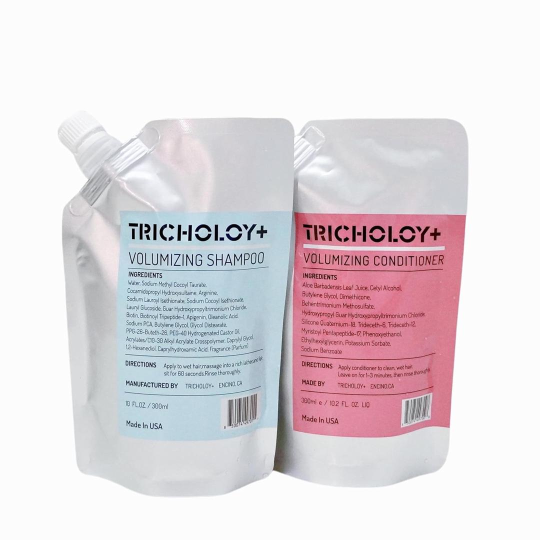 Volumizing & Thickening Shampoo and Conditioner Set - Biotin Root Lift Formula for Fine, Thin Hair - Adds Fullness, Weightless Hydration & Scalp Care, Sulfate-Free, 10 Fl Oz