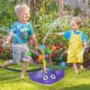 2-in-1 Water Sprinkler Toys For Kids and Aldult, Outdoor Garden Lawn Watering Toys with Water Tentacles, Attaches to Garden Hose, Summer Spray Water Fun Toys (Manta Ray)
