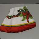 AVOIN colorlife Christmas Tree Skirt 48 Inch, Christmas Ribbon Holly Winter Holiday Tree Mat Decoration