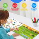 D-FantiX Animal Sticker Books for Toddlers 2-4 Years, Coloring Books for Kids Ages 2-4-6-8, 500+ Kids Stickers, Toddler Toys Road Trip Activities, Gifts for Girls Boys, Christmas Stocking Stuffers