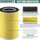 P200S/P200 Pro Pet Care Filter Replcement, Compatible with WELOV P200S/P200 Pro Air Purifier, 3-in-1 H13 True HEPA Filter and Pre-Filter, 2 Pack