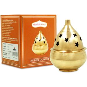 Shubhkart Indian Brass akhand Oil Lamp / Diya / Puja Deepak, deepam / Deep - Akhand Diya