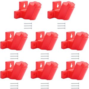 8 Pack Tool Holder for Milwaukee Drill M12 12V,Wall Mount Plastic tools Storage with 24 Screws for Power Tool Storage