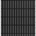 MTART Metal Privacy Screen 72" H x 47.2" Decorative Outdoor Privacy Screen Privacy Panel with Stand for Balcony Deck Patio Lawn Garden, Privacy Fence (Black-Vertical)