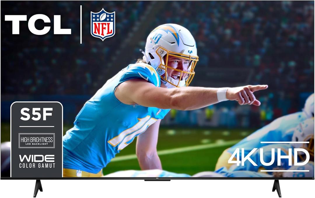 TCL 75-Inch Class S5 UHD 4K LED Smart TV with Fire TV (75S551F, 2024 Model), Dolby Vision and Atmos, HDR PRO+, Alexa Built-in with Voice Remote, Apple AirPlay 2 Compatibility, Streaming Television