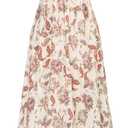 GRACE KARIN Women's 2026 Summer Floral Boho Dress Square Neck Strapped Swing A Line Sundress Beach Long Maxi Outfits (M)