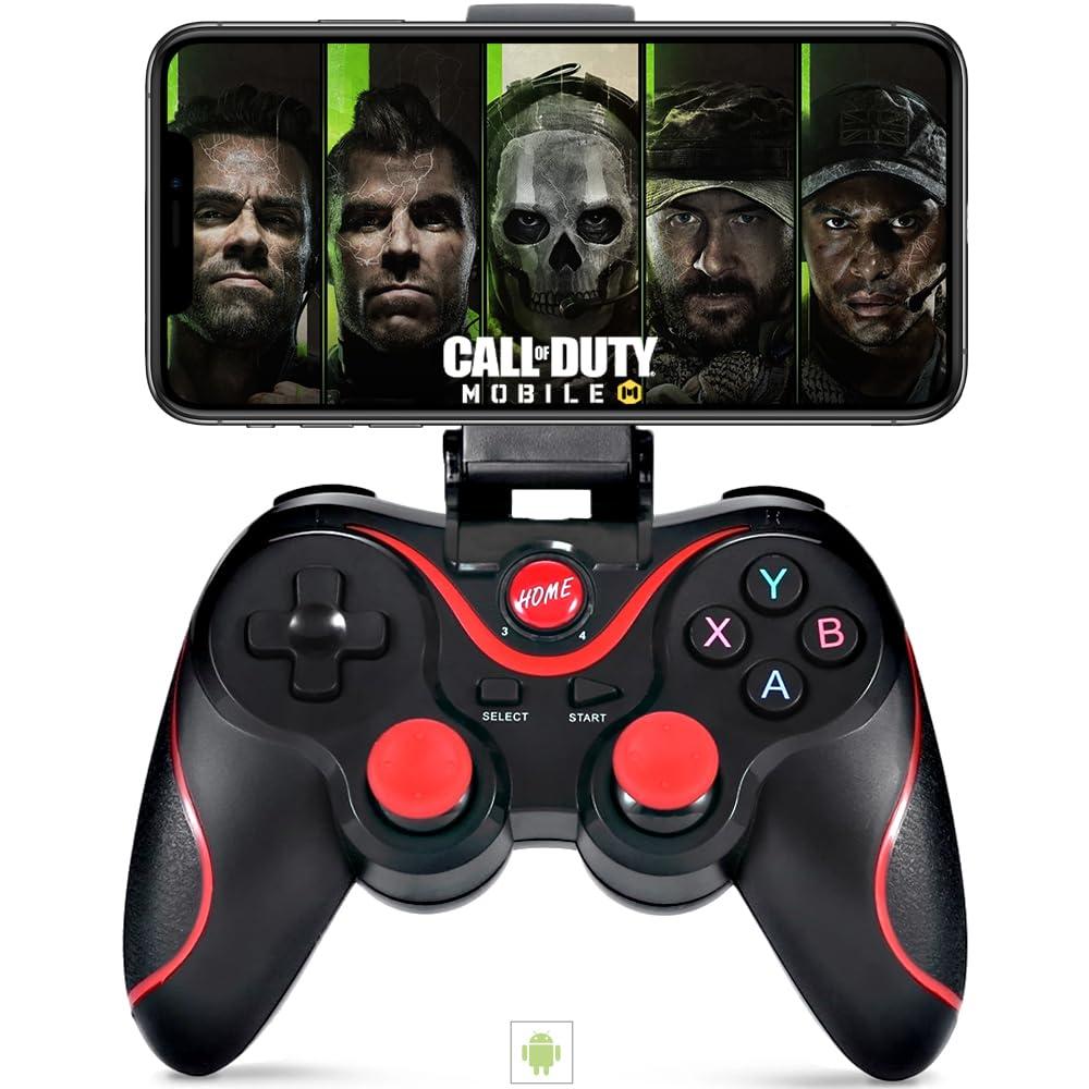 Megadream Android Gamepad Controller, Wireless Key Mapping Gamepad Joystick Perfect for Call of Duty & PUBG Mobile & More, Compatible for Samsung Galaxy HTC LG Other Phone, Not for iOS (Negro -)