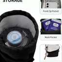 sportsnew Water Bottle Holder with Strap, 32 OZ Water Bottle Carrier Sling Bag with Adjustable Shoulder Strap Insulated Water-Resistant Water Bottle Bag for Walking Hiking, Patent Pending (Black)