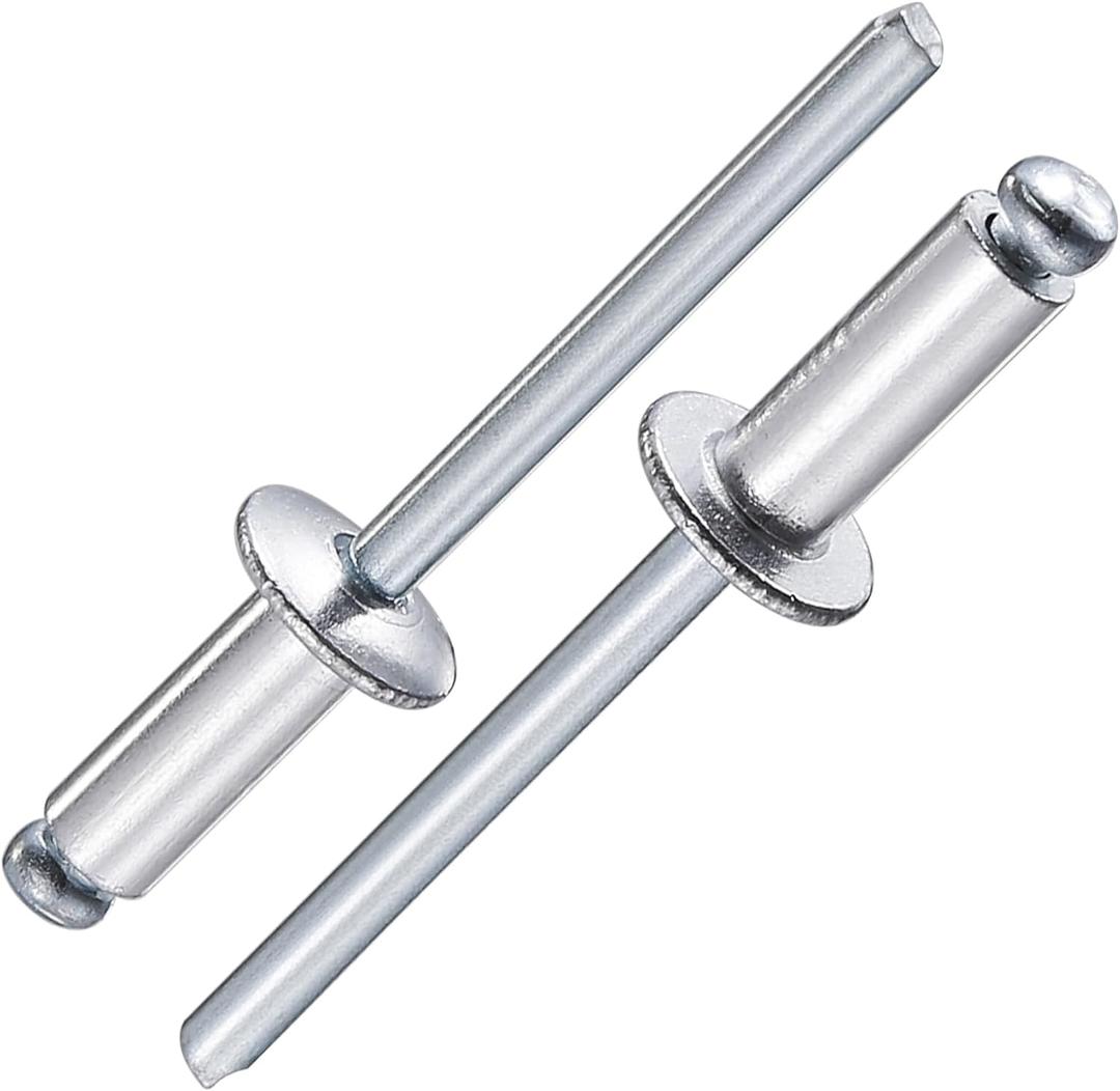(250Pcs) 3/16"x1/2" Aluminum blind pro Rivets,Aluminum Grip and Steel Mandrel