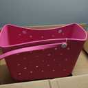 Intexflatable X-Large Beach Rubber Tote Bag with Charms, Women Waterproof Original Handbag for Outdoor Modern Travel Sports