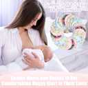 Sosation 30 Pcs Reusable Breast Pads Nursing Covers with Wet and Laundry Bag Floral Nipple Pads for Breastfeeding Mom Gift