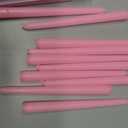 YOROXRG 24 Pack Pink Taper Candles, 7-8 Hours Burn Time, Unscented, Smokeless and Dripless, 0.75 x 10 Inch Dinner Candle Set for Valentine's Day,Household, Wedding, Party and Home Dcor Candlesticks