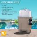 FG-1002 DE Grid Filter Compatible with FC-9520, PFS1224, FS-2002, DEX2400DA, DEX2400DS, 59001100, 59001000, 24 Sq.Ft DE Grid Swimming Pool Filter Cartridge, 7 Full + 1 Partial