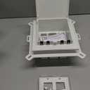 Arlington DBLVS2W-1 Weatherproof Outdoor Keypad and Alarm Enclosure for New Vinyl Siding, White, 1-Pack