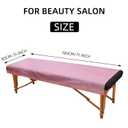 50PCS Massage Table Sheets Disposable Non Woven SPA Bed Cover Breathable Polypropylene Fabric 31" x 70" Thin, Not Waterproof Pink