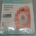 Welnove 42pcs Callus Pad with Water-Resistant Self-Stick Adhesive, Protects Foot, Heel and Toes from Rubbing and Friction,Oval Shape Design,Reduce Pressure and Friction from Shoes Rubbing-White