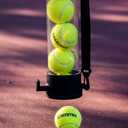 Gamma Sports Tennis Ball Tube Pickup 18-Ball Capacity with Carry Strap and Durable Rubber End Caps with Fence Clips Quick Court Cleanup Tool for Players, Coaches & Instructors, Small