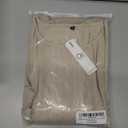 OUGES 2025 Fall Sweater Dress for Women Crew Neck Long Sleeve Knit Lightweight Casual Dresses (Large, Beige)