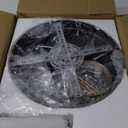 12.6" Gold Crystal Modern Crystal Ceiling Light Fixture, 2-Tier Luxury K9 Crystal, for Dining Room, Kitchen, Island, Living Room, Bedroom