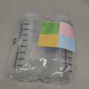 UMETASS 34oz/1000ml Wide Mouth Plastic Bottles with Airtight Lids, Graduated Food Grade Leak Proof PP Containers Jars for Water Sample Lab Reagent Liquid Medicine Storage (Transparent, 2 Pcs)