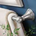Moen Preston Brushed Nickel 24-Inch Single Wall Mounted Bathroom Towel Bar, DN8424BN