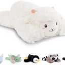 Niuniu Daddy 20" | 3.3 Pound Sheep Weighted Stuffed Animals, Large White Goat Pillowfort Stuffed Lap Animal Toys for Kids Adults, Big Plush Body Pillow for Gifts Birthday Christmas Holiday (Medium)