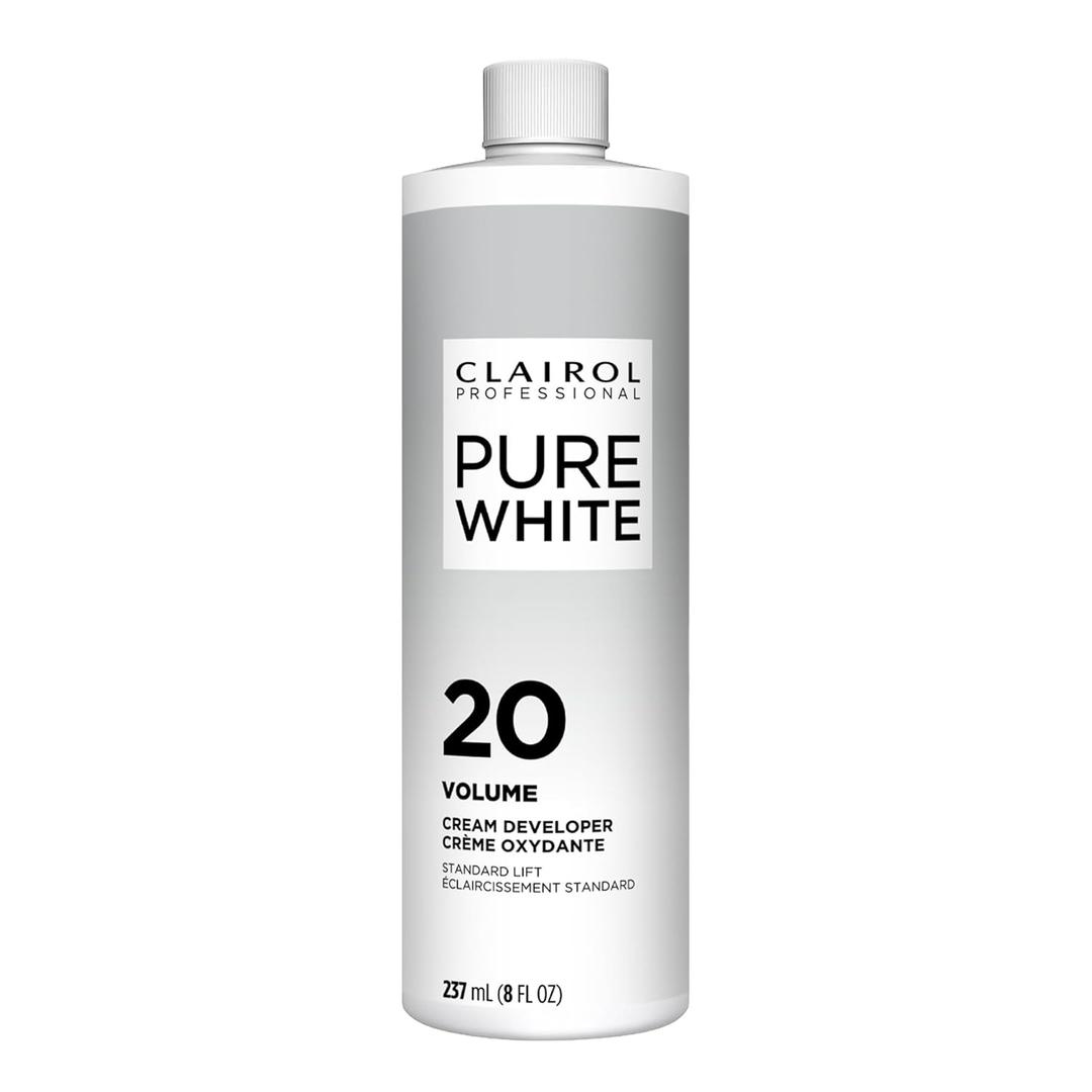 Clairol Professional Pure White 20 Volume Hair Developers for Lightening & Gray Coverage (16 Fl Oz (Pack of 1))