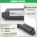 XSBT420 Lithium Ion Replacement Battery Compatible for Shark Cordless Vacuum WS640 WS640AE WS642 WS642AE QV410 Series XSBT420AS XSBT420UK 14.4V 27.36Wh 1900mAh
