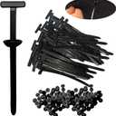 2 x 100Pcs Nylon Universal Cable Tie Buckle,Heavy Duty Self-Locking Zip Ties Holder,Multipurpose Plastic Cable Ties Tool,UV-Resistant Fasteners for Car Fender Trunk Repair,Home&Car Daily Repair