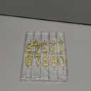 10-Piece Number Birthday Candles - Glitter Cake Toppers for Birthday & Wedding Parties