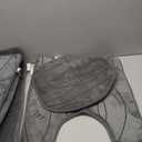 YIHOUSE Memory Foam Grey Bathroom Rug Sets 5 Piece, Ultra Absorbent Bath Mat for Bathroom - Non-Slip Machine Washable & Dry Quickly, 5 Piece Bathroom Mat Set, Dark Grey (1'8" x 3'10" (Rectangular))