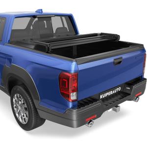 KUIPERAUTO Soft Tri Folding Truck Bed Tonneau Cover Compatible for 2017-2026 Honda Ridgeline w/o Roll Bar or Utility Track System 5 FT Bed On Top 64 inch