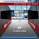 22 Inch 16:9 Computer Privacy Screen Filter for Monitor - Privacy Shield and Anti-Glare Protector