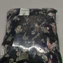 Kranda Women 2025 Summer Fall Crewneck Short Sleeve Smocked Floral Maxi Dress, Size: M