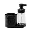 Madesmart Foaming Soap Station, Sinkwear Collection, Ventilated Compartment, Eco-Friendly, Ergonomically Designed, Soft-Grip Base, Small, Carbon