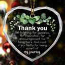 2 x Thank You Gifts for Women Men, Appreciation Christmas Ornaments Gifts for Friend Teacher Coworker (Green)