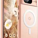 JETech Magnetic Case for Google Pixel 8 6.2-Inch 2023, Compatible with MagSafe, Translucent Matte Back Shockproof Phone Cover (Rose)