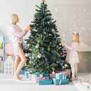 SIMISI RIBBON 24 Pcs Light Blue Velvet Christmas Tree Bows Door Garland Decor Vintage Wreath Bow (3/8'' Wide, 5 * 7 inch)