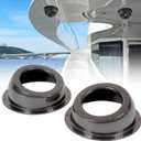 6.5" Speaker Pods, Angled Surface Mount Speaker Enclosures Boxes for UTV, RV, Boat, Door, Trunk, Car, Universal Painted Carbon Fiber Print (2PCS Hole Cut)