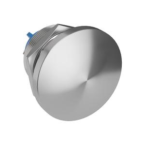 APIELE 22MM Momentary Push Button Switch Mushroom Head Push Button IP65 Waterproof 12V 24V 36 DC 110V 250V AC 5A SPST (22mm, Silver)
