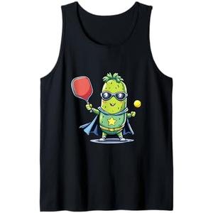 Cute Pickleball Super Hero Player Superhero Tank Top,M